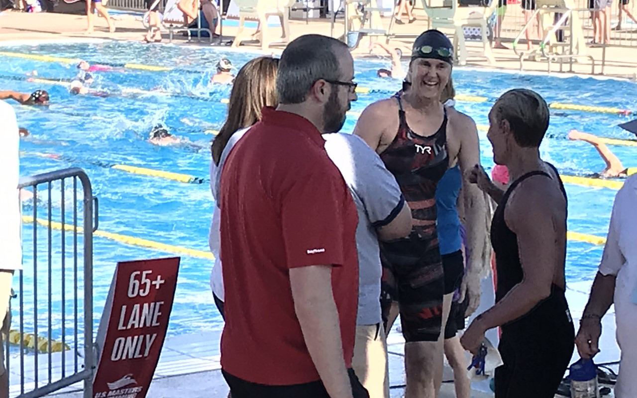 Swimming and Setting Records
