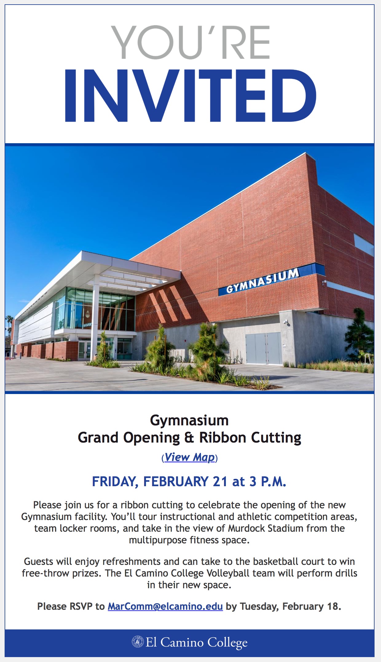 Gymnasium Grand Opening