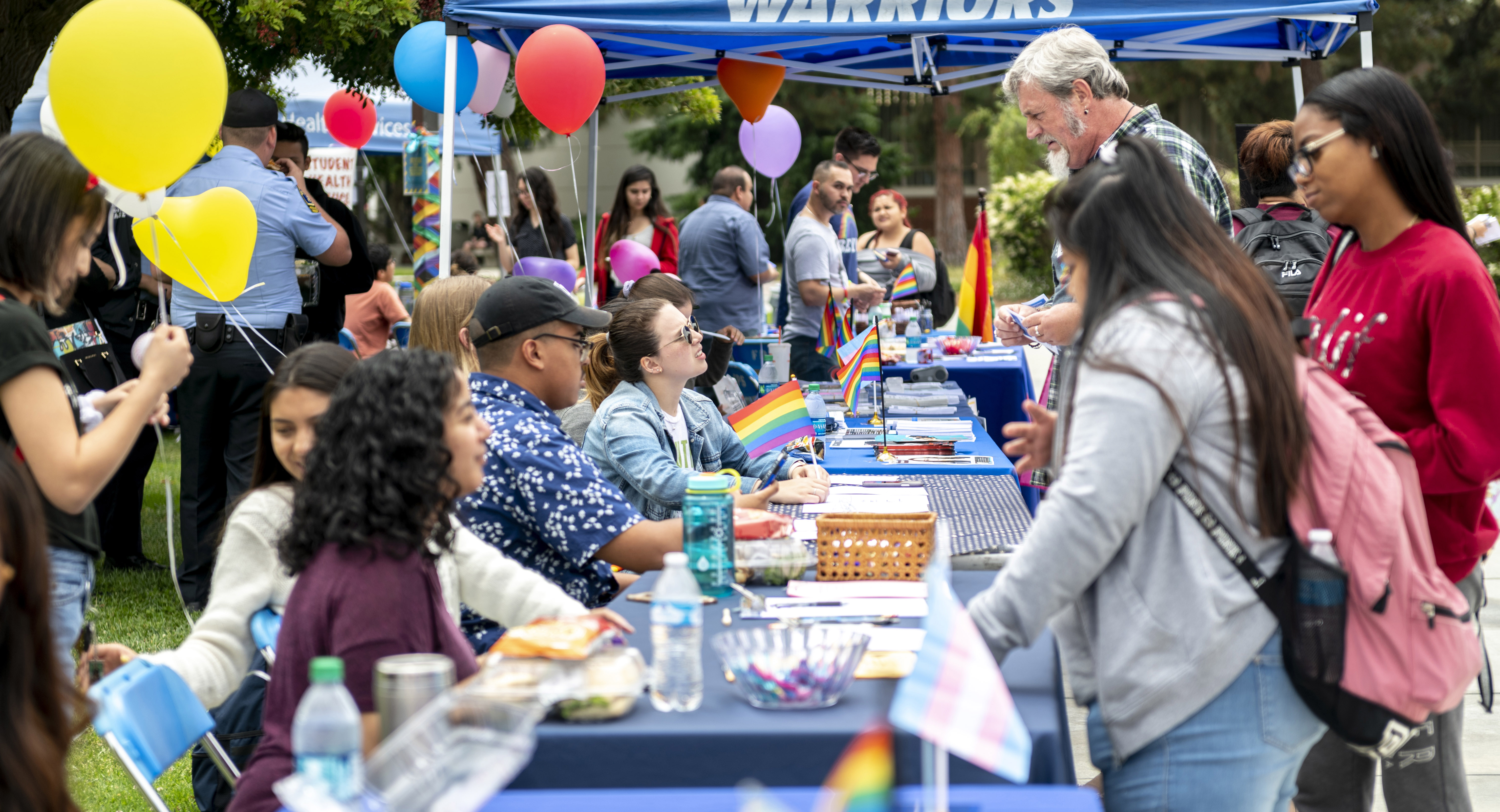 Information booths at El Camino College Pride Fest Brings College Community Together