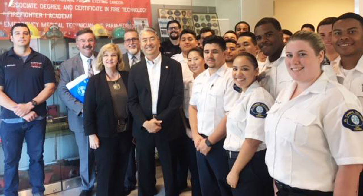Assembly Member Tours Public Safety Programs 