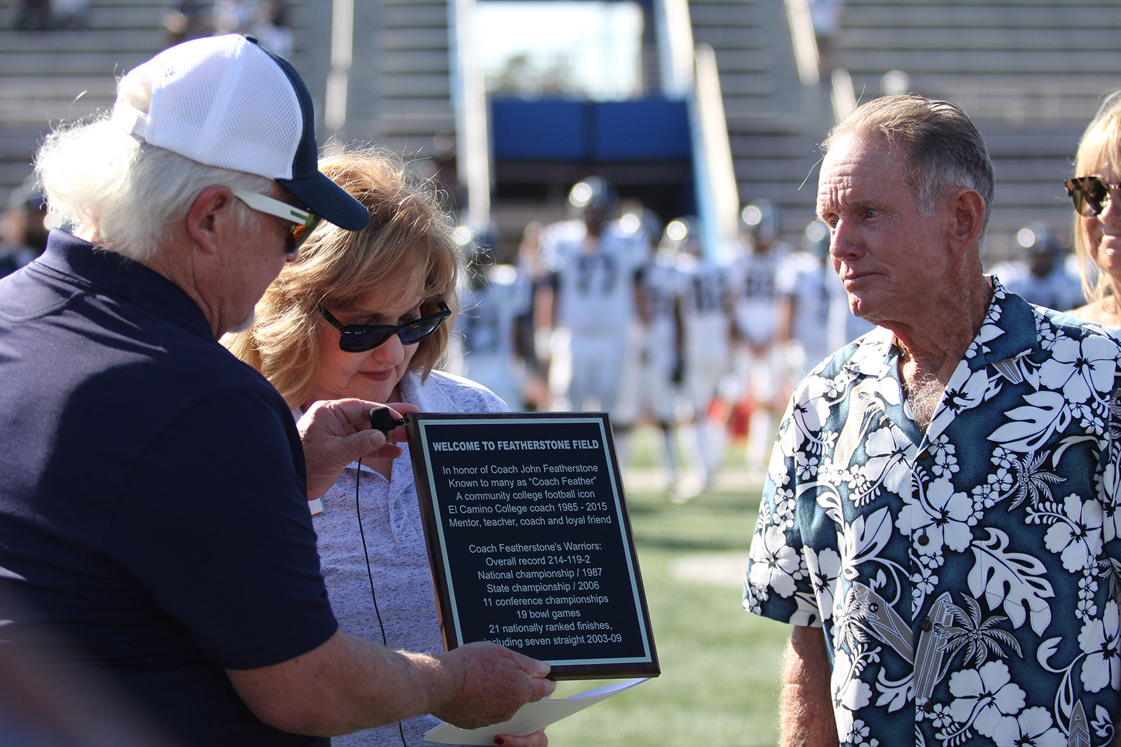 Featherstone Field Dedicated at Homecoming Football Game