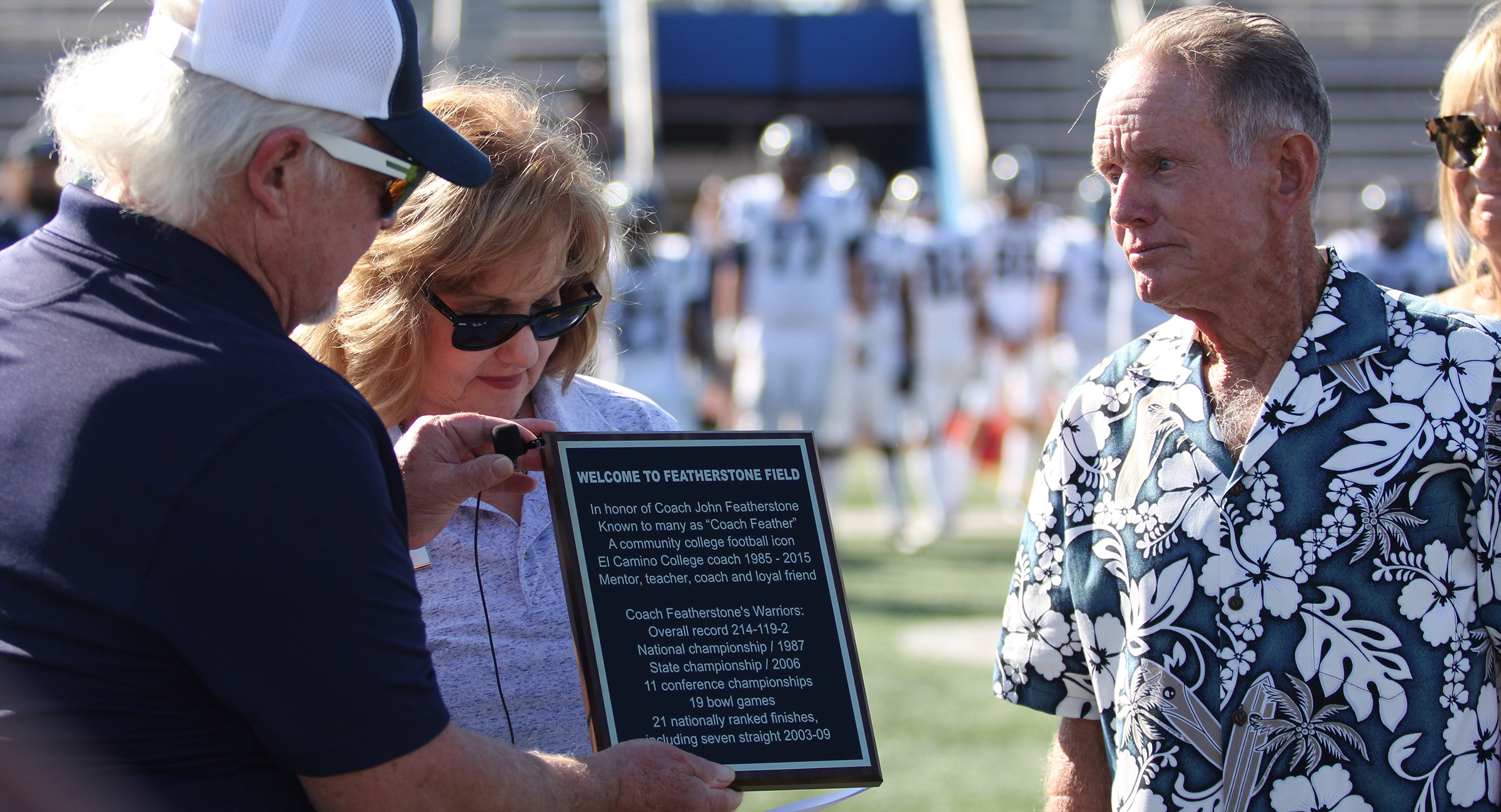 Featherstone Field Dedicated at Homecoming Football Game