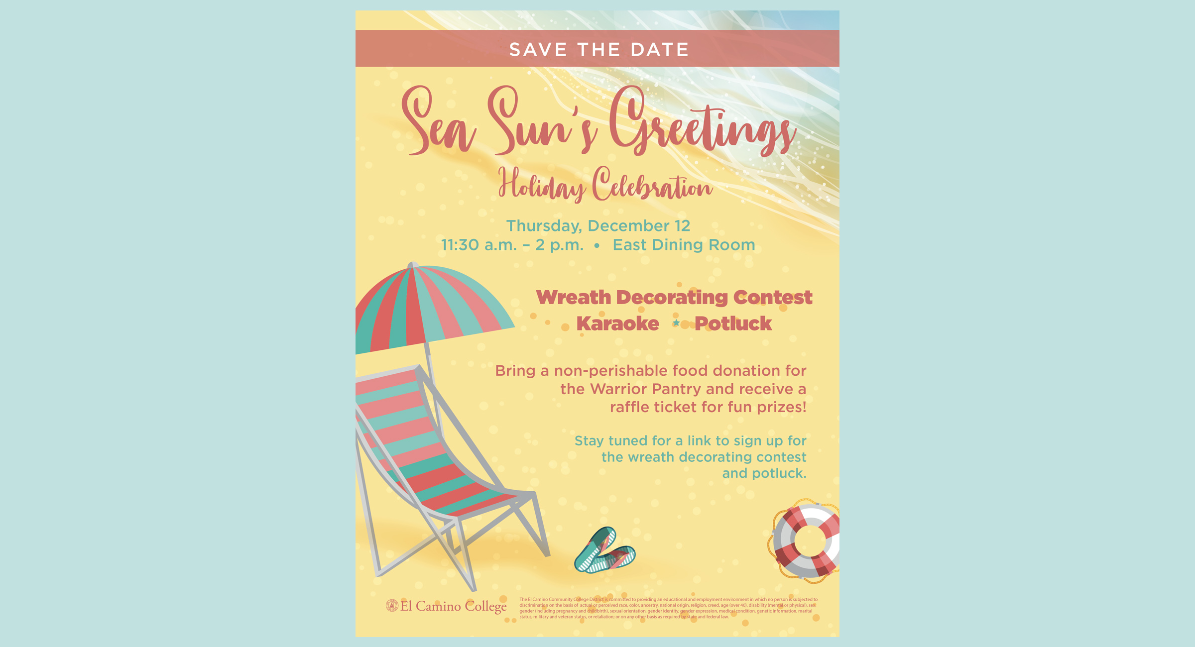 Sea Suns Greetings Campus-wide Holiday Celebration