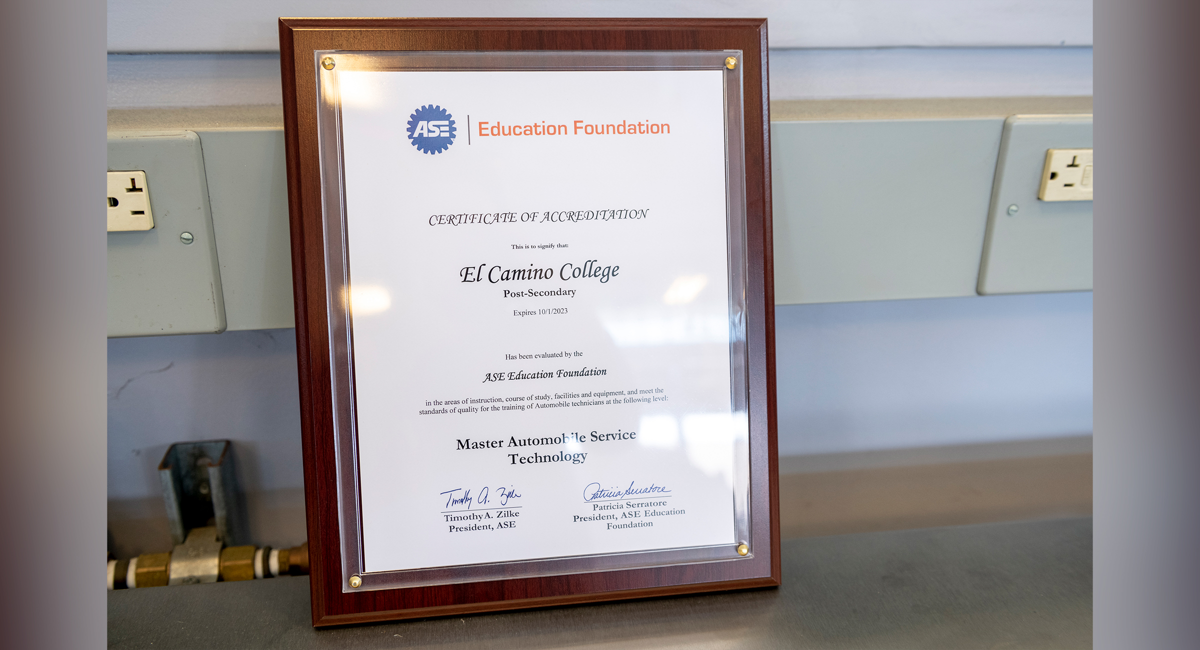 Automotive Technology Program Receives Accreditation
