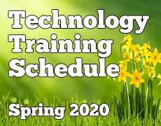 Spring 2020 Technology Schedule