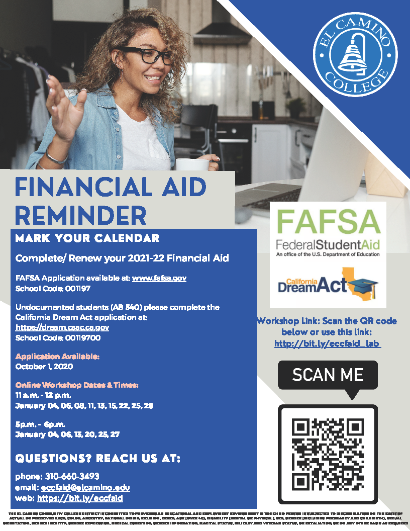 FAFSA/ Dream Act Renewal Workshops
